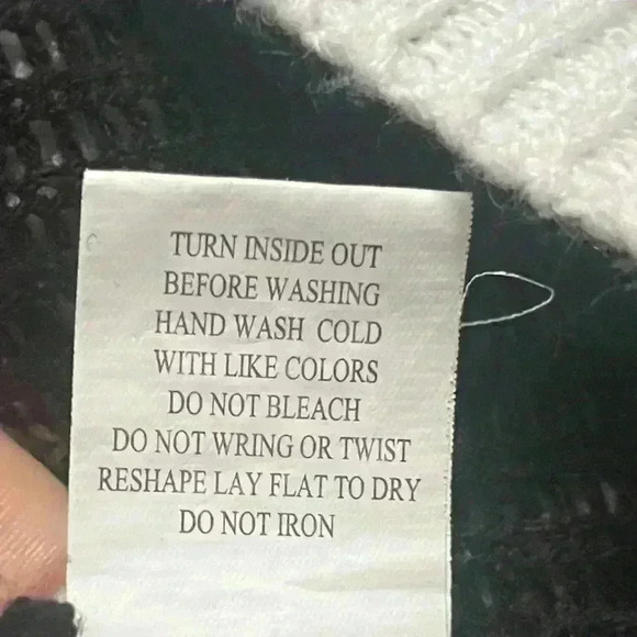 Notations Black Rudolph Reindeer Holiday Christmas Sweater Long Sleeves Size PS - Picture 5 of 7